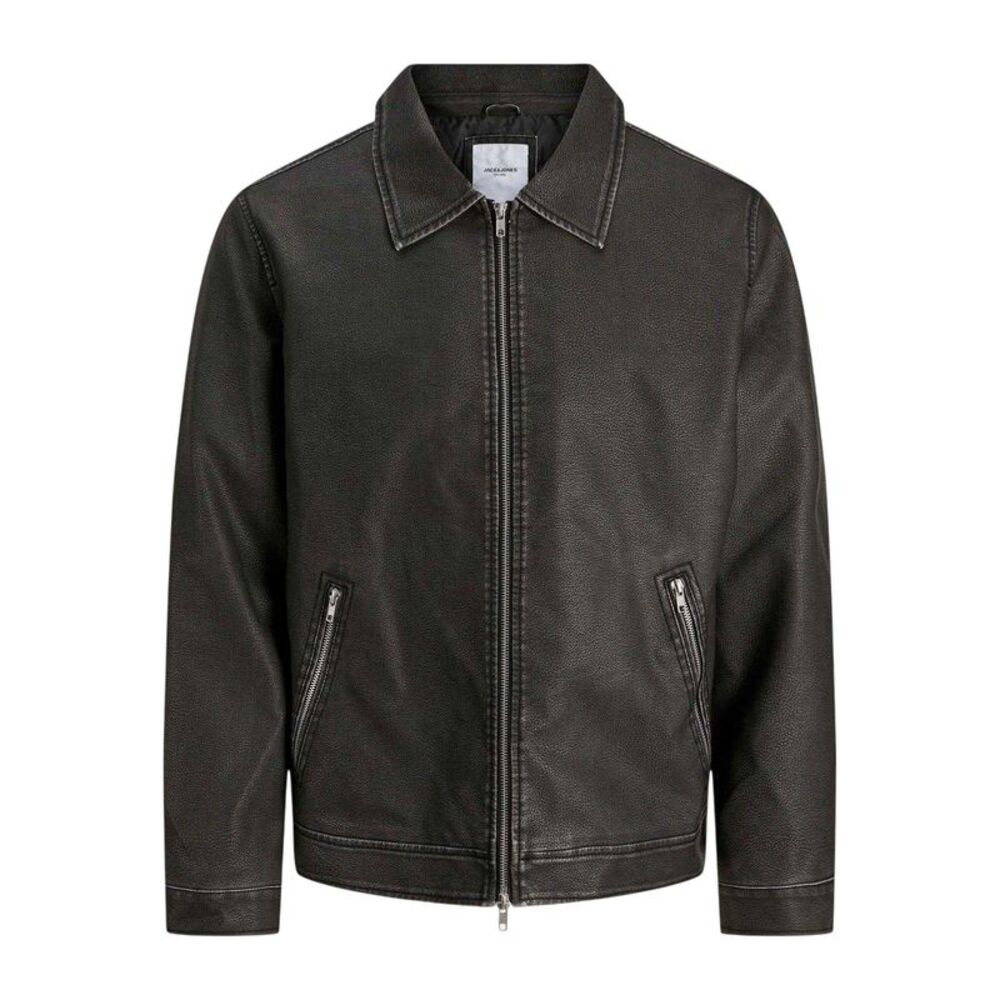 Jack And Jones Mens Polyurethane Long-Sleeved Jacket / Black
